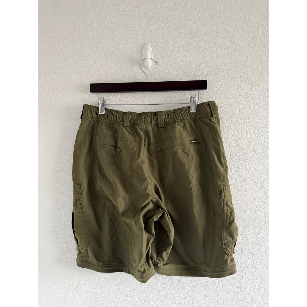 REI Co-Op Outdoor Cargo Shorts Size L Olive Green Convertible Sahara